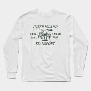 Vintage Inter-Island Airways by Buck Tee Long Sleeve T-Shirt